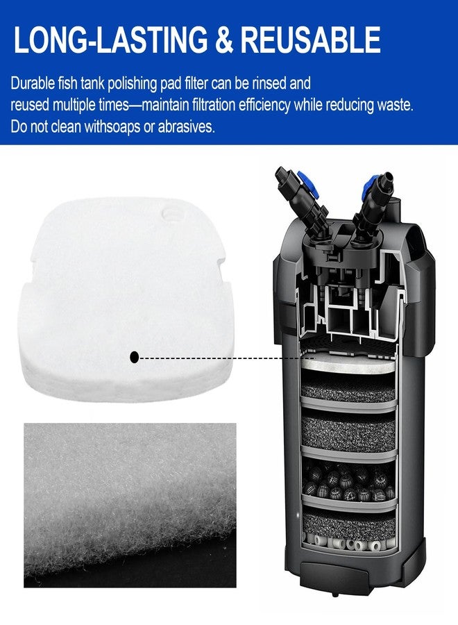 Batator Rite-Size T Aquarium Polishing Filter Pads Fits for Marineland C-Series and Magniflow 360 and 400 Canister Filters, Aquarium Filter Media Support Mechanical Aquarium Filtration- 6 Pcs - Image 5